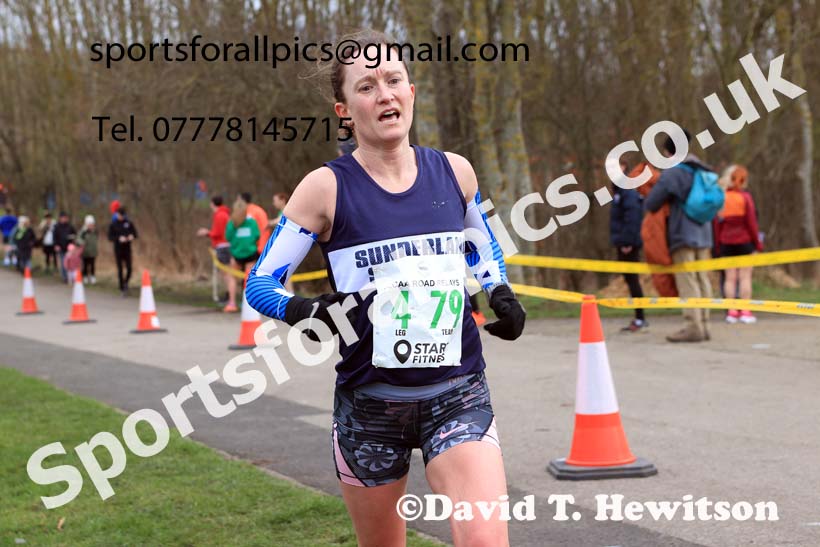 Senior Women, Veteran Women (Over-35) and Veteran Men 2024 NECAA Road Relays Champs., Hetton Lyons Country Park, Hetton le Hole, County Durham. Photo: David T. Hewitson/Sports for All Pics